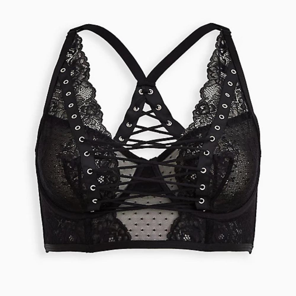 TORRID Laced-up Bra - Picture 3 of 8